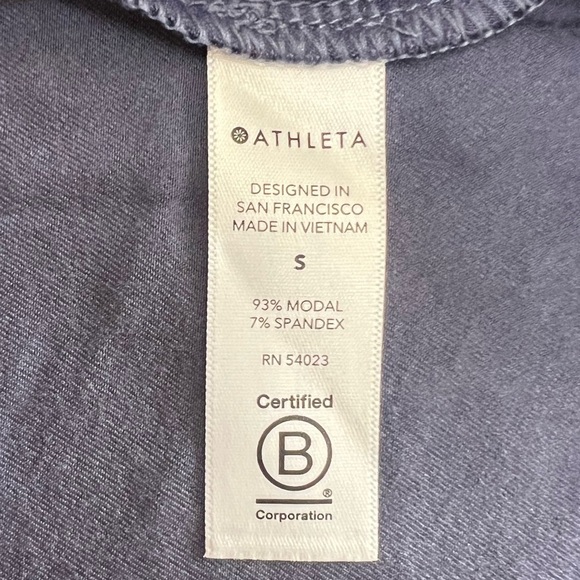 Athleta Santorini Black Blue Leopard Dress Athleisure Casual Pickleball Sz Sm - Picture 5 of 9